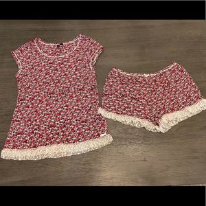 Pink Bow Kersie Matching Pajama Set - S